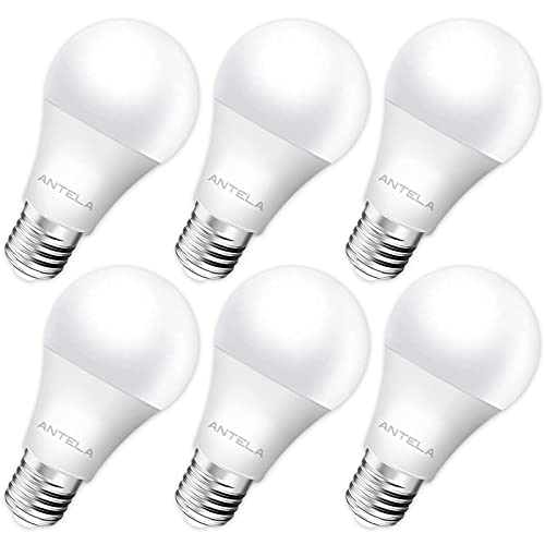 ANTELA E27 LED Lampe Glühbirne 8,5W 806LM 4000K Neutralweiß Licht Birne ersetzt 60W Glühlampe, Energiesparlampe, nicht Dimmbar, ErP, 6er-Pack ANTELA E27 LED Lampe Glühbirne 8,5W 806LM 4000K Neutralweiß Licht Birne ersetzt 60W Glühlampe, Energiesparlampe, nicht Dimmbar, ErP, 6er-Pack von ANTELA