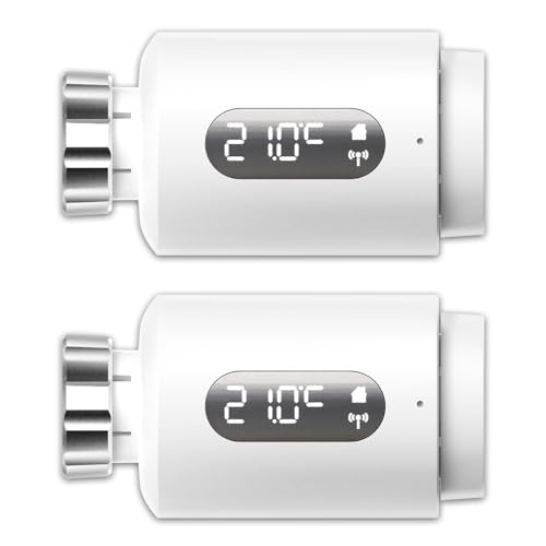 Smart Heizkörperthermostat mit APP WLAN ANTELA Digitales Display zur Kontrolle der Heiztemperatur, Kompatibel Alexa, Google Home, Zeitpläne, 2PCs Smart Heizkörperthermostat mit APP WLAN ANTELA Digitales Display zur Kontrolle der Heiztemperatur, Kompatibel Alexa, Google Home, Zeitpläne, 2PCs von ANTELA