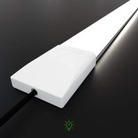 Led Feuchtraumleuchte 120CM 36W Neutralweiß 4000K Flache Kellerleuchte, Feuchtraumlampe Wannenleuchte, Deckenleuchte Werkstattlampe IP65 Wasserfest von ANTEN