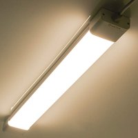 Led Feuchtraumleuchte 150CM mit 45W 4000k Neutralweiß 4500LumenUltraslim Deckenleucht Wasserfest IP65 mit pc Abdeckung für Keller Garage - 4000K von ANTEN