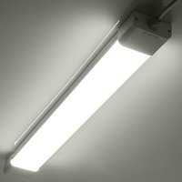 Led Feuchtraumleuchte 150CM mit 45W 6000k Kaltlweiß 4500Lumen Ultraslim Deckenleucht Wasserfest IP65 mit pc Abdeckung für Keller Garage - 6000K von ANTEN