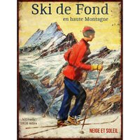 Dekoschild Ski de fond von ANTIC LINE CRÉATIONS