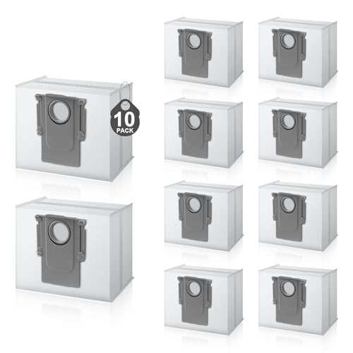 ANTIEE 10 Sacs à Poussière Accessoires Kompatibel mit Roborock S8 Max Ultra、Q Revo、Qrevo S、Qrevo MaxV Qrevo Pro 、S8 MaxV Ultra、Station d'Aspiration, Sacs de Remplacement pour S8 MaxV Ultra von ANTIEE