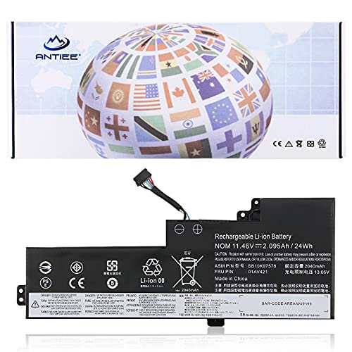 ANTIEE 24Wh 01AV421 SB10K97578 Laptop Akku Kompatibel mit Lenovo ThinkPad A475 A485 T470 T480 TP25 Series 01AV489 01AV420 SB10K97577 01AV419 SB10K97576 11.46V 2095mAh von ANTIEE