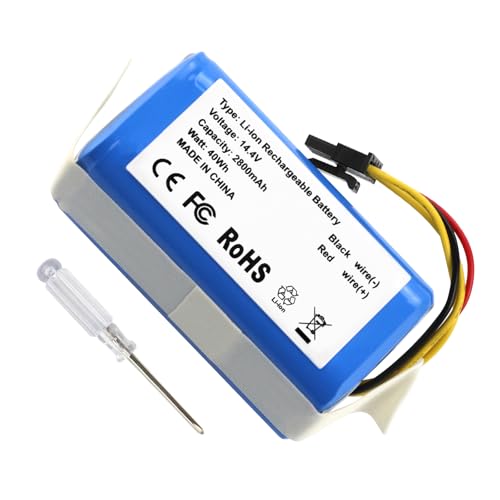 ANTIEE 2800mAh Vacuum Cleaner Ersatzakku für Cecotec CONG0003 für Saugroboter, Home Cleaner Heimroboter 14.4V von ANTIEE