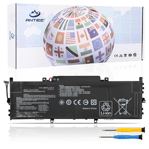 ANTIEE 50Wh C41N1715 Laptop Akku Kompatibel mit ASUS Zenbook 13 UX331UA UX331UA-1A UX331UA-1E UX331UN UX331FN U3100FN U3100UN Series UX331UA-DS71 UX331UN-EG105T 0B200-02760000 15.4V von ANTIEE