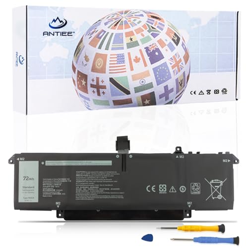ANTIEE 72Wh P83V9 CDTT2 41CP8/61/60 Laptop Akku Kompatibel mit Dell Precision 5470 5480 5490 Series Notebook P154G P154G001 P154G002 15.4V 4442mAh 4-Cell von ANTIEE