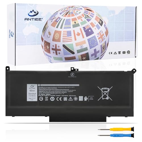 ANTIEE F3YGT Laptop Akku Kompatibel mit Dell Latitude 12 7000 7280 7290 13 7380 7390 P29S002 14 7480 7490 P73G002 E7480 E7280 E7290 Business Notebook DM3WC DM6WC 2X39G KG7VF V4940 451-BBYE 453-BBCF von ANTIEE