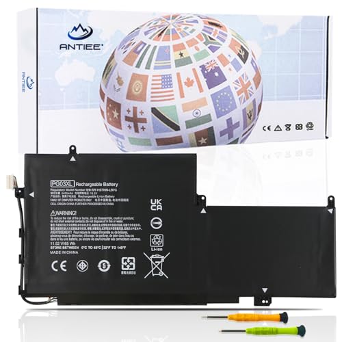 ANTIEE PG03XL Akku 65Wh für HP Spectre X360 15-AP0000 15T-AP000 15-AP011DX 15-AP012DX 15-AP000NF 15-AP000NX 15-AP001NF 15-AP002NG 831758-005 8315 32-421 TPN-Q168 L48430-2C1 PG03064XL von ANTIEE
