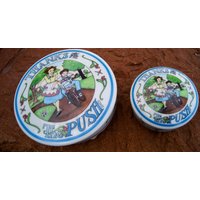 1991 Paar Danke Für Die Push Covered Keramik Trinket Dish Von Mary Engelbreit Made in Japan von ANTIGOs
