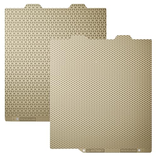 Antinsky Bambu Lab PEI-Blatt doppelseitig 184 x 184 mm flexibles magnetisches Stahlblatt leicht zu entfernende Form PEI-Bauplatte für Bambu Lab A1 Mini-3D-Drucker von Antinsky