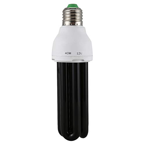 ANTIOCH E27 UV-UV-Schwarzlicht-CFL-GlÜHlampenlampe 220V Mit 40 W Form: Gerade Leistung Spannung: 40 W DC 12 V von ANTIOCH