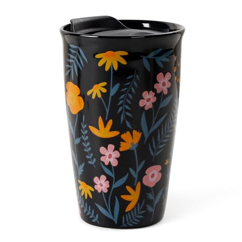 ANTIS'S HOME Keramik Kaffeebecher to go mit Silikondeckel, Doppelwandiger Coffee to go Becher 280ml, Isolierter Porzellan Thermobecher für Auto & Büro, Wiederverwendbarer Trinkbecher, Schwarz ANTIS'S HOME Keramik Kaffeebecher to go mit Silikondeckel, Doppelwandiger Coffee to go Becher 280ml, Isolierter Porzellan Thermobecher für Auto & Büro, Wiederverwendbarer Trinkbecher, Schwarz von ANTIS'S HOME