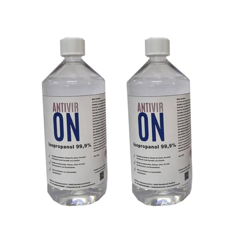 2x1L Sparpaket Isopropanol Isopropylalkohol 99,9% IPA 2-Propanol Entfetter nagellackentferner von ANTIVIR ON