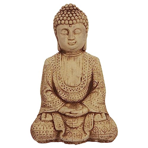 ANTYKI24 Beton-Buddha-Statue für Harmonie im Garten – Detailreiche Skulptur, Ideal für Entspannungsbereiche, 29 cm von ANTYKI24