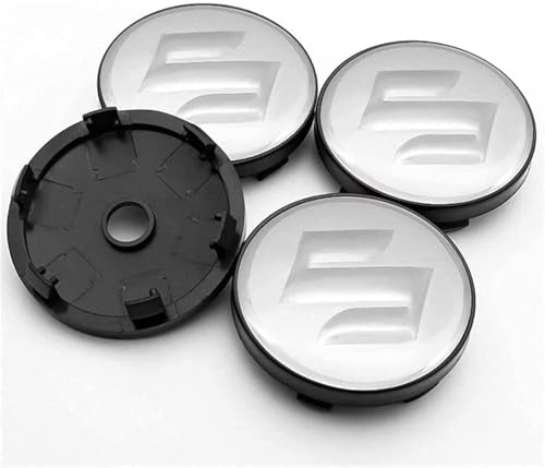 ANUEVA 4 Stück Radnabenkappen für Suzuki Celerio Spacia Baleno SX4 Vitara Jimny 60mm, Wasserdicht Staubdicht Aluminium Nabenkappen Nabendeckel Logo, Auto Radnabenabdeckung Radmittelkappen Zubehör von ANUEVA