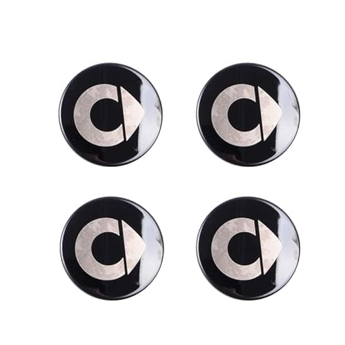 ANUEVA 4 Stück Radnabenkappen für Smart Fortwo Forfour 450 451 453 58 mm, Wasserdicht Staubdicht Aluminium Nabenkappen Nabendeckel Logo, Auto Radnabenabdeckung Radmittelkappen Zubehör,B Black ANUEVA 4 Stück Radnabenkappen für Smart Fortwo Forfour 450 451 453 58 mm, Wasserdicht Staubdicht Aluminium Nabenkappen Nabendeckel Logo, Auto Radnabenabdeckung Radmittelkappen Zubehör,B Black von ANUEVA