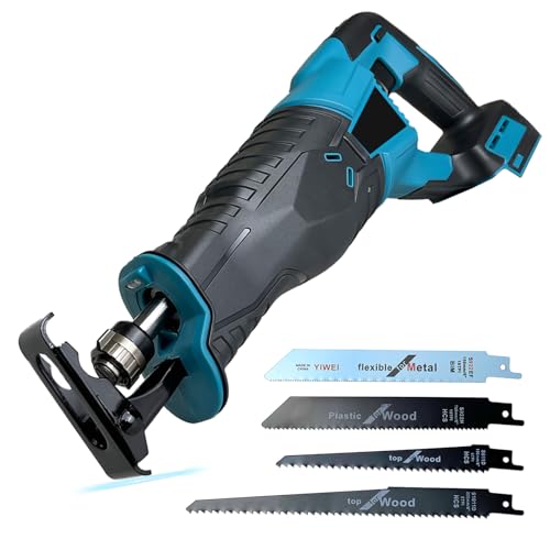 ANUPTTA Akku Reciprosäge, Kompatibel mit Makita 18V Akkus und Schnellladegerät, 4 Stück Sägeblatt variable Geschwindigkeit von 0 bis 3000 SPM, für Holz & Metall ANUPTTA Akku Reciprosäge, Kompatibel mit Makita 18V Akkus und Schnellladegerät, 4 Stück Sägeblatt variable Geschwindigkeit von 0 bis 3000 SPM, für Holz & Metall von ANUPTTA