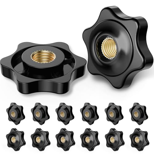 ANVINKU 14 Stück Sterngriffmutter M8, M8 Muttern Sterngriff Äußerer Durchmesser 32mm, Schwarz Sterngriffmutter Innengewinde, Kunststoff Griffmuttern für Möbel, Fitnessgeräte & DIY ANVINKU 14 Stück Sterngriffmutter M8, M8 Muttern Sterngriff Äußerer Durchmesser 32mm, Schwarz Sterngriffmutter Innengewinde, Kunststoff Griffmuttern für Möbel, Fitnessgeräte & DIY von ANVINKU