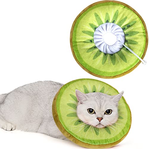 ANWA Verstellbares Katzenkegelhalsband, weich, niedliches Katzen-Donut-Halsband nach Operationen, Kätzchen-Genesungskegel gegen Lecken ANWA Verstellbares Katzenkegelhalsband, weich, niedliches Katzen-Donut-Halsband nach Operationen, Kätzchen-Genesungskegel gegen Lecken von ANWA