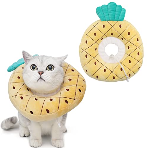 ANWA Verstellbares Katzenkegelhalsband, weich, niedliches Katzen-Donut-Halsband nach Operationen, Kätzchen-Genesungskegel gegen Lecken ANWA Verstellbares Katzenkegelhalsband, weich, niedliches Katzen-Donut-Halsband nach Operationen, Kätzchen-Genesungskegel gegen Lecken von ANWA