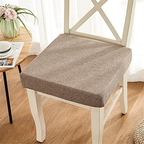 ANWEALTH Indoor Stuhlkissen Memory Foam-Sitzkissen für Sessel rutschfeste Stuhlpolster Sitzerhöhung bequemes Sitzpolster für den Innen und Außenbereich Auto Büro Sofa (40 x 40 x 5 cm Curry) von ANWEALTH