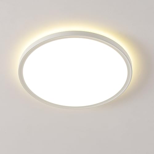 ANWIO 18W LED Runde Deckenlampe, IP20 wasserdichte Badlampe,4000K Neutralweiße Deckenleuchte,1800lm Lampe,geeignet für Badezimmer Küche Wohnzimmer Balkon,Ø293mm von ANWIO