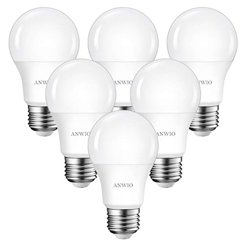 ANWIO E27 LED Birne, 13.5 Watt 1521 Lumen LED E27 Glühbirne, A60 Leuchtmittel E27, 6500K Kaltweiß LED Bulb, 150° Abstrahlwinkel Energiesparlampe, 6er Pack von ANWIO