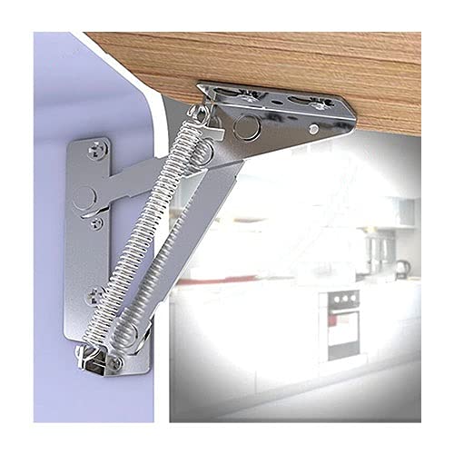 ANWUYANG 2pc / Set 80 Grad Sprung Mechanismus Lazy Sofa Aufzug Unterstützung Küchenschrank Folding Verbindungstür, Möbelscharniere (Color : Nickel) von ANWUYANG