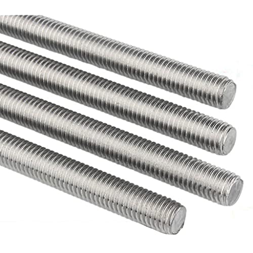 ANWUYANG Edelstahl-Schraubstange, M3 6 8 10 12 14 16 18 20 22 24 27 30 36 Linearwelle metrische Rundstange, Metallwellen Vollzahnschraube (Color : 304 M20(1pcs)) von ANWUYANG