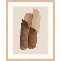 ANY IMAGE Digitaldruck »Abstrakt Braun I«, Rahmen: Buchenholz, natur von ANY IMAGE