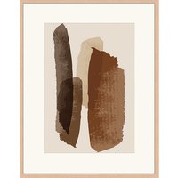 ANY IMAGE Digitaldruck »Abstrakt Braun III«, Rahmen: Buchenholz, natur von ANY IMAGE