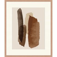 ANY IMAGE Digitaldruck »Abstrakt Braun III«, Rahmen: Buchenholz, natur von ANY IMAGE