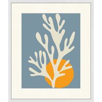 ANY IMAGE Digitaldruck »Abstrakt Koralle«, Rahmen: Buchenholz, weiß - weiss von ANY IMAGE