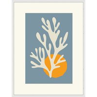 ANY IMAGE Digitaldruck »Abstrakt Koralle«, Rahmen: Buchenholz, weiß - weiss von ANY IMAGE