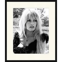 ANY IMAGE Digitaldruck »Brigitte Bardot II«, Rahmen: Buchenholz, Schwarz von ANY IMAGE