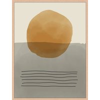 ANY IMAGE Digitaldruck »Die Sonne«, Rahmen: Buchenholz, natur - braun von ANY IMAGE