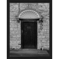 ANY IMAGE Digitaldruck »Die Tür«, Rahmen: Buchenholz, Schwarz von ANY IMAGE