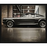 ANY IMAGE Digitaldruck »Ford Mustang GT 500«, Rahmen: Buchenholz, Schwarz von ANY IMAGE