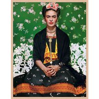 ANY IMAGE Digitaldruck »Frida Kahlo, Vogue Magazin«, Rahmen: Buchenholz, natur - braun von ANY IMAGE