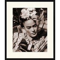 ANY IMAGE Digitaldruck »Frida Kahlo«, Rahmen: Buchenholz, Schwarz von ANY IMAGE