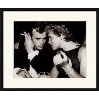 ANY IMAGE Digitaldruck »James Dean und Ursula Andress«, Rahmen: Buchenholz, Schwarz von ANY IMAGE