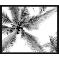 ANY IMAGE Digitaldruck »Palmen«, Rahmen: Buchenholz, Schwarz von ANY IMAGE