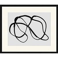 ANY IMAGE Digitaldruck »Schwarze Linie«, Rahmen: Buchenholz, Schwarz von ANY IMAGE