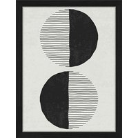 ANY IMAGE Digitaldruck »Schwarze Linien III«, Rahmen: Buchenholz, Schwarz von ANY IMAGE