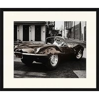 ANY IMAGE Digitaldruck »Steve McQueen, Jaguar E Type«, Rahmen: Buchenholz, Schwarz von ANY IMAGE