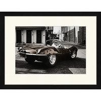 ANY IMAGE Digitaldruck »Steve McQueen, Jaguar E Type«, Rahmen: Buchenholz, Schwarz von ANY IMAGE