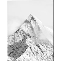 ANY IMAGE Kunstdruck »Berggipfel im Nebel«, mehrfarbig, Alu-Dibond - bunt von ANY IMAGE