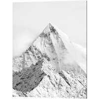 ANY IMAGE Kunstdruck »Berggipfel im Nebel«, mehrfarbig, Alu-Dibond - bunt von ANY IMAGE