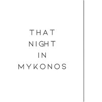 ANY IMAGE Kunstdruck »Diese Nacht in Mykonos«, mehrfarbig, Alu-Dibond - bunt von ANY IMAGE